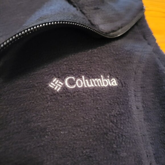 Columbia Navy Blue Fleece Vest Size S Layering Winter Cozy Warm - Picture 3 of 6